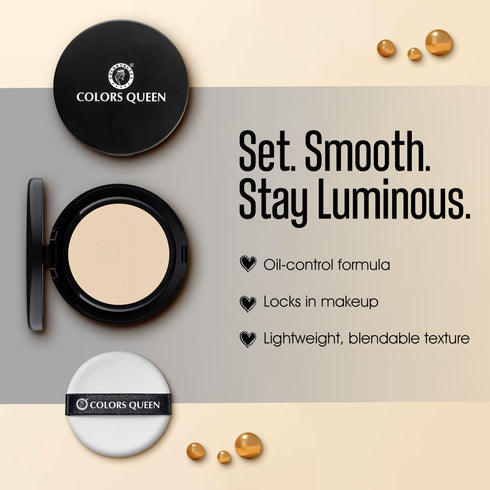 Colors Queen Luminous Silk Compact Powder | 10 Gram
