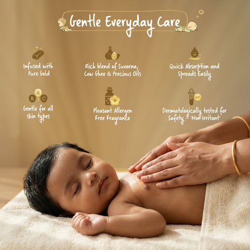 Vasuestore Vasu Swarna Malish Ayurvedic Tailam Baby Massage Oil