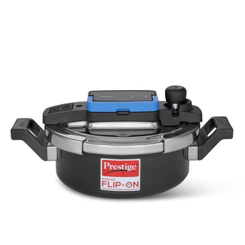 Prestige Svachh Flip-on Hard Anodised Gas And Induction Compatible Pressure Cooker 3 L