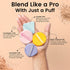 Colors Queen Pack of 4 Makeup Puffs with Powder, Foundation, Concealer & Multipurpose Puff