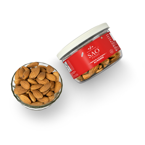 SAO Foods Roasted & Unsalted Premium California Almonds