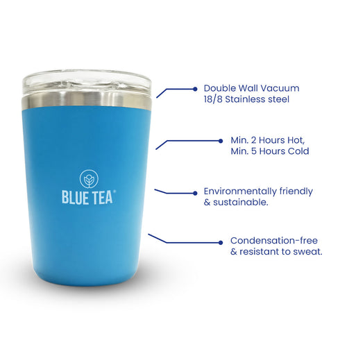 Blue Tea Stainless Steel Insulated Tumbler