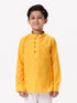 Ramraj Cotton Boys Breeze Cotton Full Sleeves Yellow Kurta