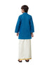 Ramraj Cotton Boys Fantastic Kurta & Cream Dhoti Set Navy FS8