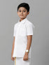 Ramraj Cotton Boys Cotton Half Sleeves White Shirt