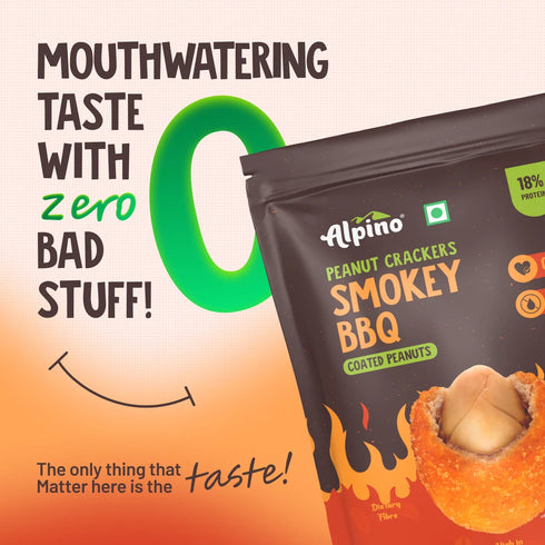 Alpino Peanut Crackers Smokey BBQ