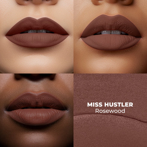 LoveChild Miss Hustler | Rosewood | The Boss Statement Matte Lipstick