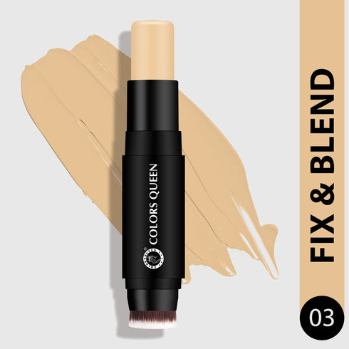 Colors Queen Fix And Blend Foundation And Concealer Stick | 12 Gram