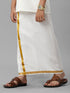 Ramraj Cotton Boys Readymade Double Layer Cream Dhoti