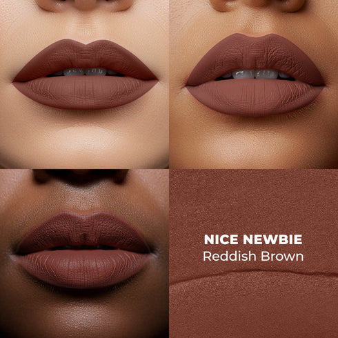 LoveChild Nice Newbie | Reddish Brown | The Boss Statement Matte Lipstick
