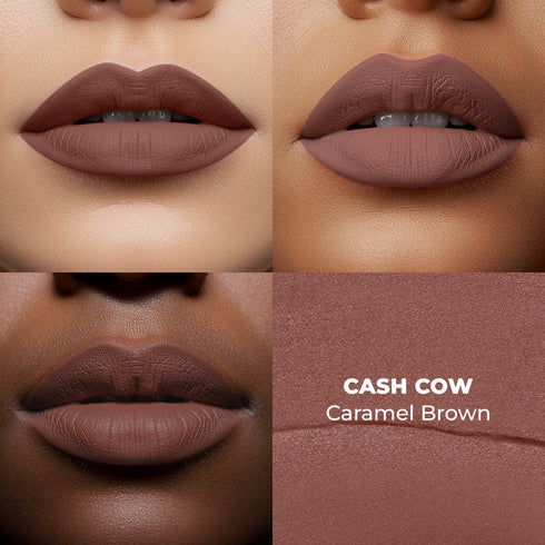 LoveChild Cash Cow | Caramel Brown | The Boss Statement Matte Lipstick