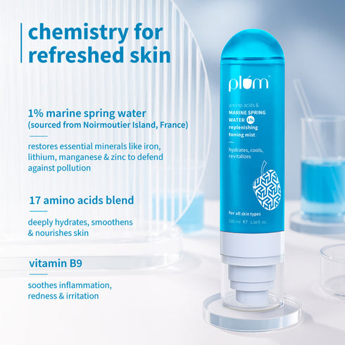 Plum 1% Marine Spring Water Replenishing Toning Mist Spray