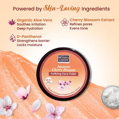 Bryan & Candy Japanese Cherry Blossom Purifying Face Polish