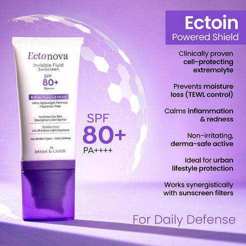 Bryan & Candy Ectonova SPF 80 PA Sunscreen with Ectoin Invisible Broad Spectrum Protection