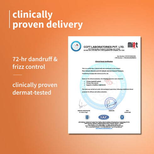 Plum Anti-Dandruff Shampoo with Volcanic Minerals & 0.5% Salicylic Acid