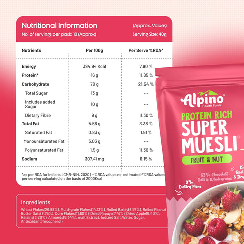 Alpino Super Muesli Fruit & Nuts