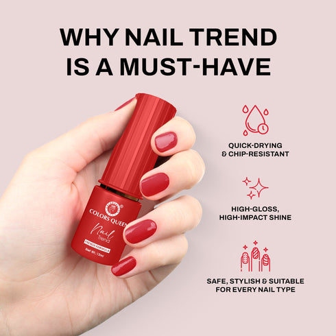 Colors Queen Nail Trend Nail Paint – Long Lasting | 13ml
