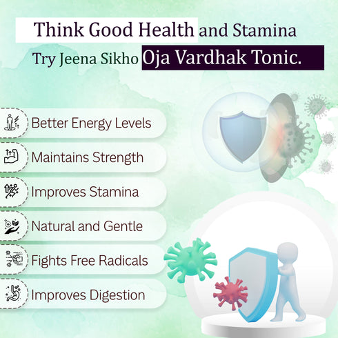 Jeena Sikho Oja Vardhak Tonic Ayurvedic Immunity and Energy Support Syrup