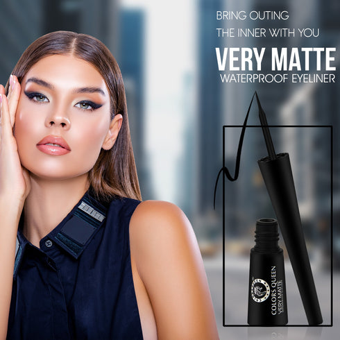 Colors Queen Very Matte Waterproof Eyeliner | 5 Ml