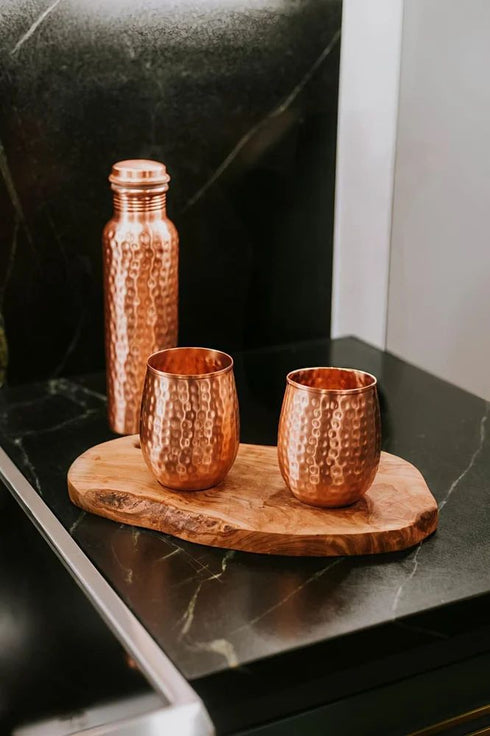 Coppjal Copper Bottle Diwali Gift Set