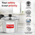Prestige Svachh Aluminium Anti Bulge Gas And Induction Compatible Pressure Cooker 3 L Silver