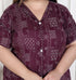 Miravan WOMENS Plus Size Wine Mandarin Neck Floral Printed A Line Party wear Kurta