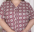 Miravan WOMENS Plus Size Cotton Floral Printed Cream A Line Kurta with Buttons