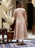 Miravan Womens Beige Cotton Floral Printed Anarkali Kurta