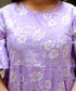 Miravan Womens Levender Floral Printed Anarkali Kurta