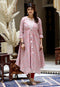 Miravan Womens Cotton Floral Printed Layered Kurta with Jacket