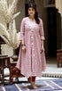 Miravan Womens Cotton Floral Printed Layered Kurta with Jacket