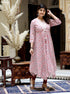 Miravan Womens Cotton Floral Printed Layered Kurta with Jacket