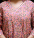 Miravan Womens Orange Cotton Floral Printed Anarkali Kurta
