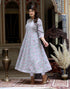 Miravan Womens Blue Floral Printed Anarkali Kurta