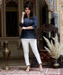 Miravan Womens Blue Printed Indigo Top