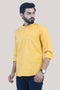 Veshbhoshaa Bluebird Men'S Yellow Festive Short Kurta