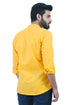 Veshbhoshaa Bluesaanchi Men'S Yellow Casual Short Kurta