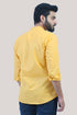 Veshbhoshaa Bluebird Men'S Yellow Festive Short Kurta