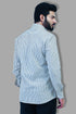 Veshbhoshaa Bluebird Men'S Striped Brown And White Formal Shirt