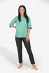 Veshbhoshaa Bluebird Women'S Light Green Formal Shirt