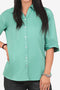 Veshbhoshaa Bluebird Women'S Light Green Formal Shirt