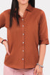 Veshbhoshaa Bluebird Women'S Coffee Formal Shirt
