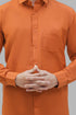 Veshbhoshaa Bluebird Men'S Orange Formal Shirt