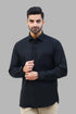 Veshbhoshaa Bluebird Men'S Black Formal Shirt