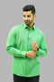 Veshbhoshaa Bluebird Men'S Green Formal Shirt