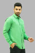 Veshbhoshaa Bluebird Men'S Green Formal Shirt