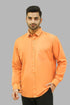 Veshbhoshaa Bluebird Men'S Orange Yellow Formal Shirt