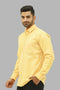 Veshbhoshaa Bluebird Men'S Light Yellow Formal Shirt