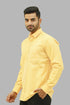 Veshbhoshaa Bluebird Men'S Light Yellow Formal Shirt
