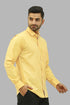 Veshbhoshaa Bluebird Men'S Light Yellow Formal Shirt